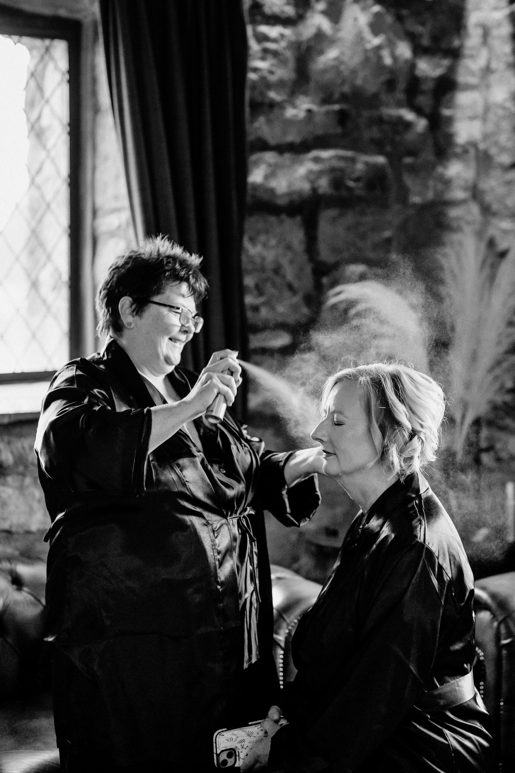 Bride and groom preparations at Cloughan Castle, beautifully captured by Galway Wedding Photographer Wojciech Koza.