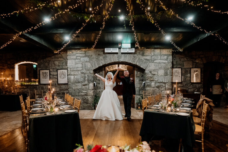 Emotional wedding speeches during the reception at Cloughan Castle, photographed by Galway Wedding Photographer Wojciech Koza.