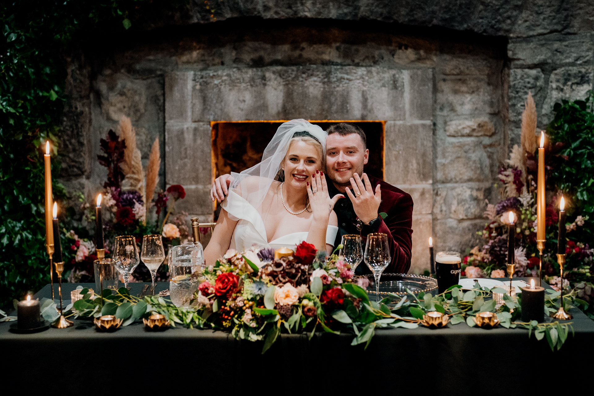 Emotional wedding speeches during the reception at Cloughan Castle, photographed by Galway Wedding Photographer Wojciech Koza.