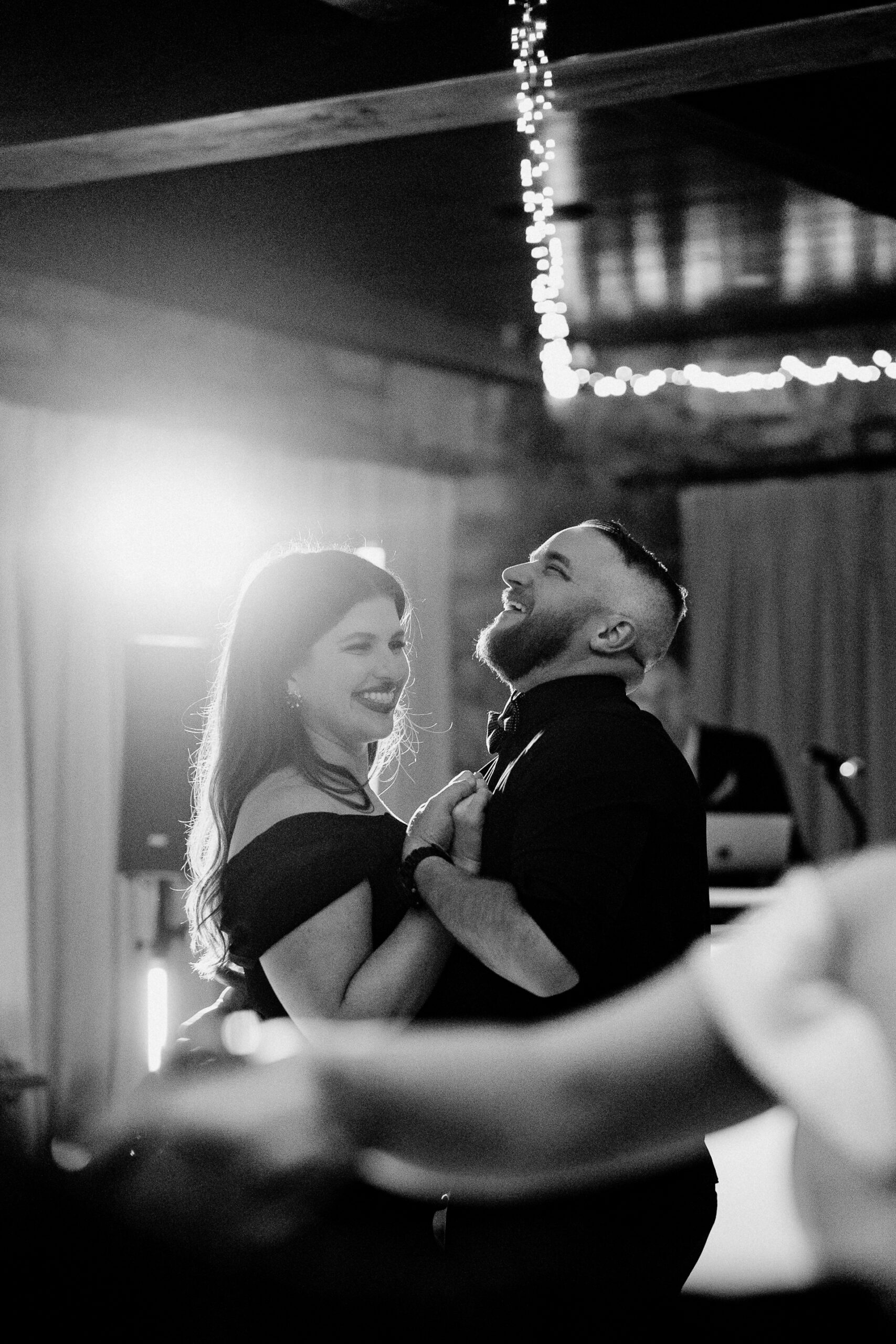 Bride and groom enjoying their first dance at Cloughan Castle, captured by Galway Wedding Photographer Wojciech Koza.