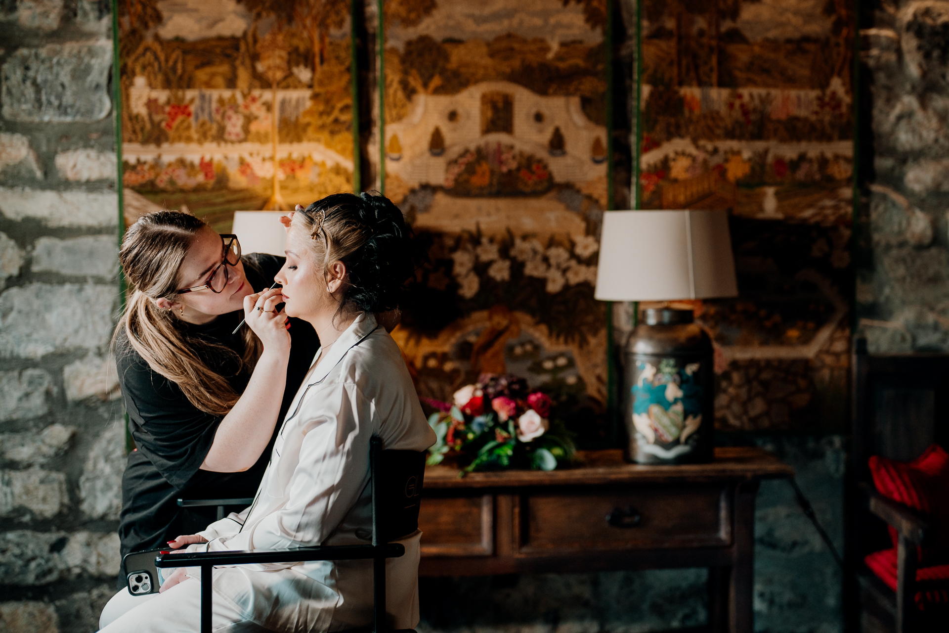 Bride and groom preparations at Cloughan Castle, beautifully captured by Galway Wedding Photographer Wojciech Koza.