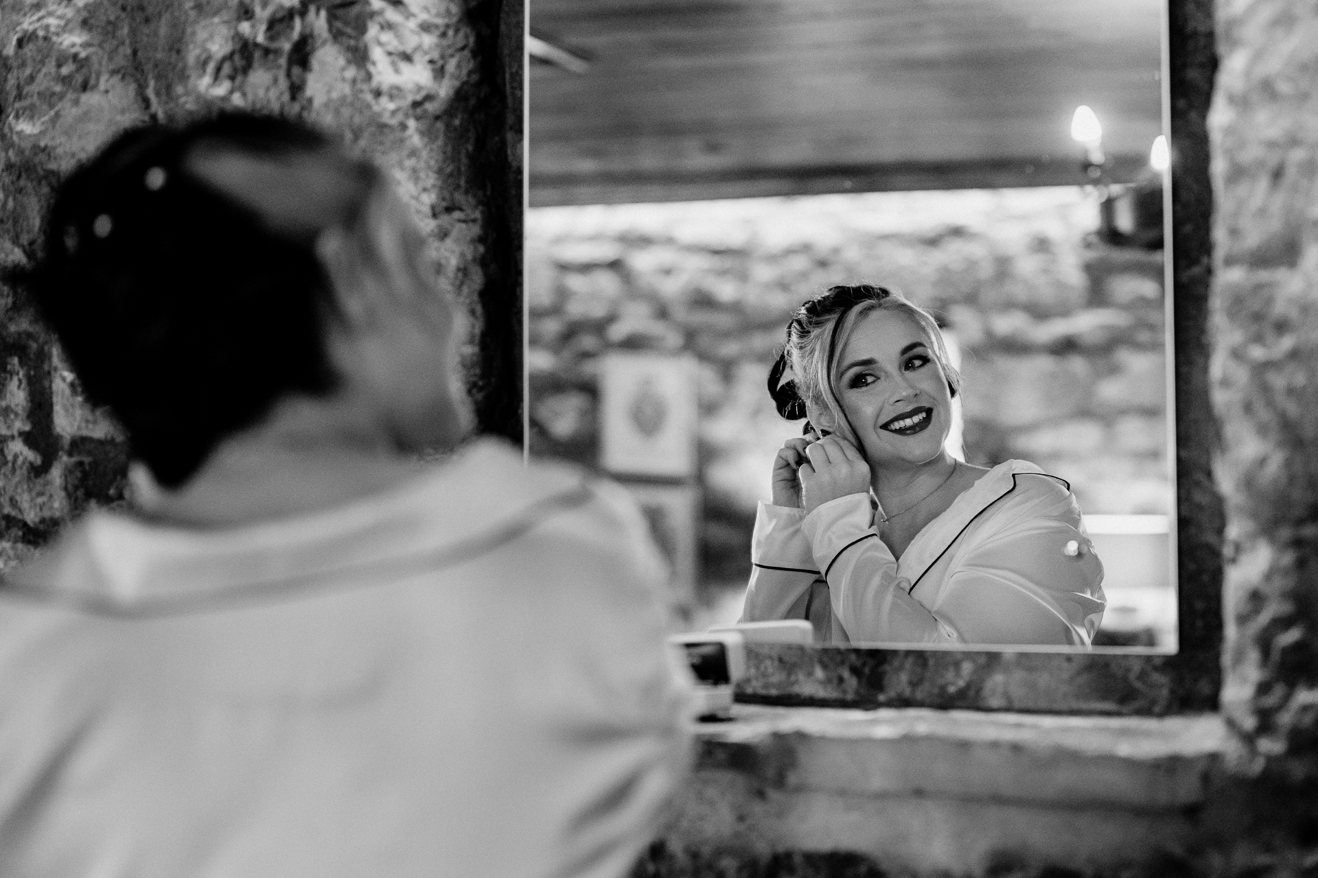 Bride and groom preparations at Cloughan Castle, beautifully captured by Galway Wedding Photographer Wojciech Koza.