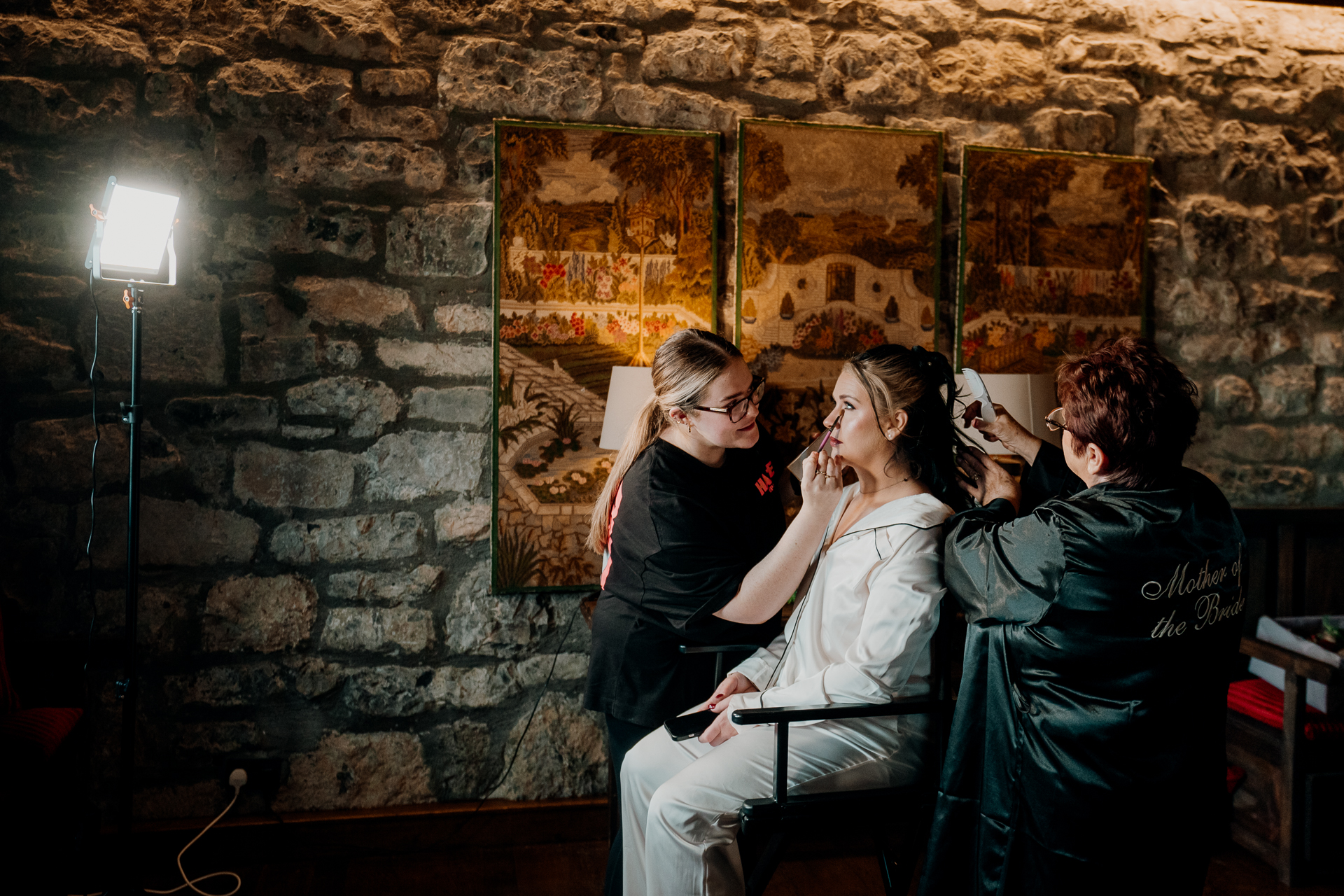 Bride and groom preparations at Cloughan Castle, beautifully captured by Galway Wedding Photographer Wojciech Koza.