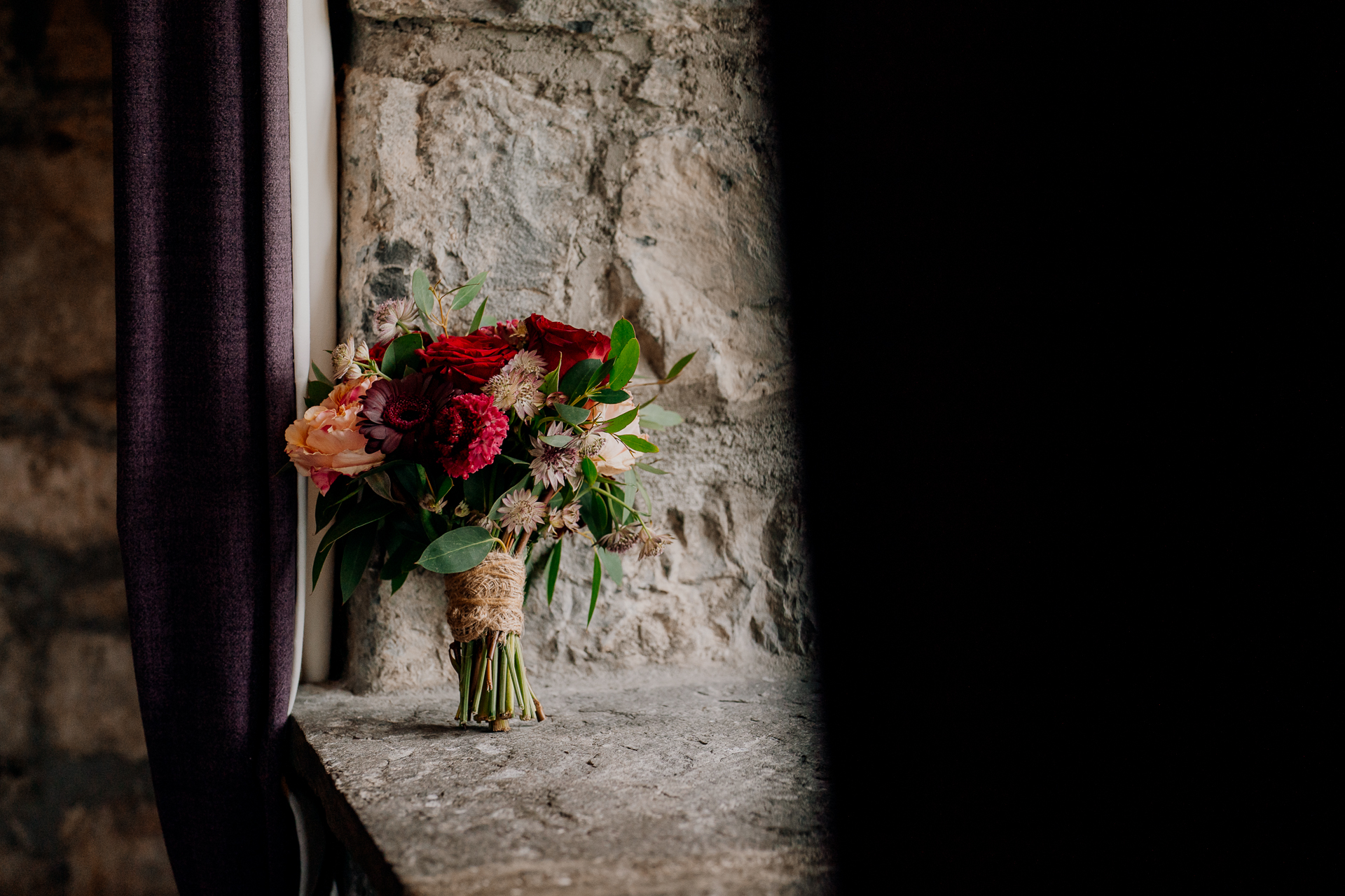 Bride and groom preparations at Cloughan Castle, beautifully captured by Galway Wedding Photographer Wojciech Koza.