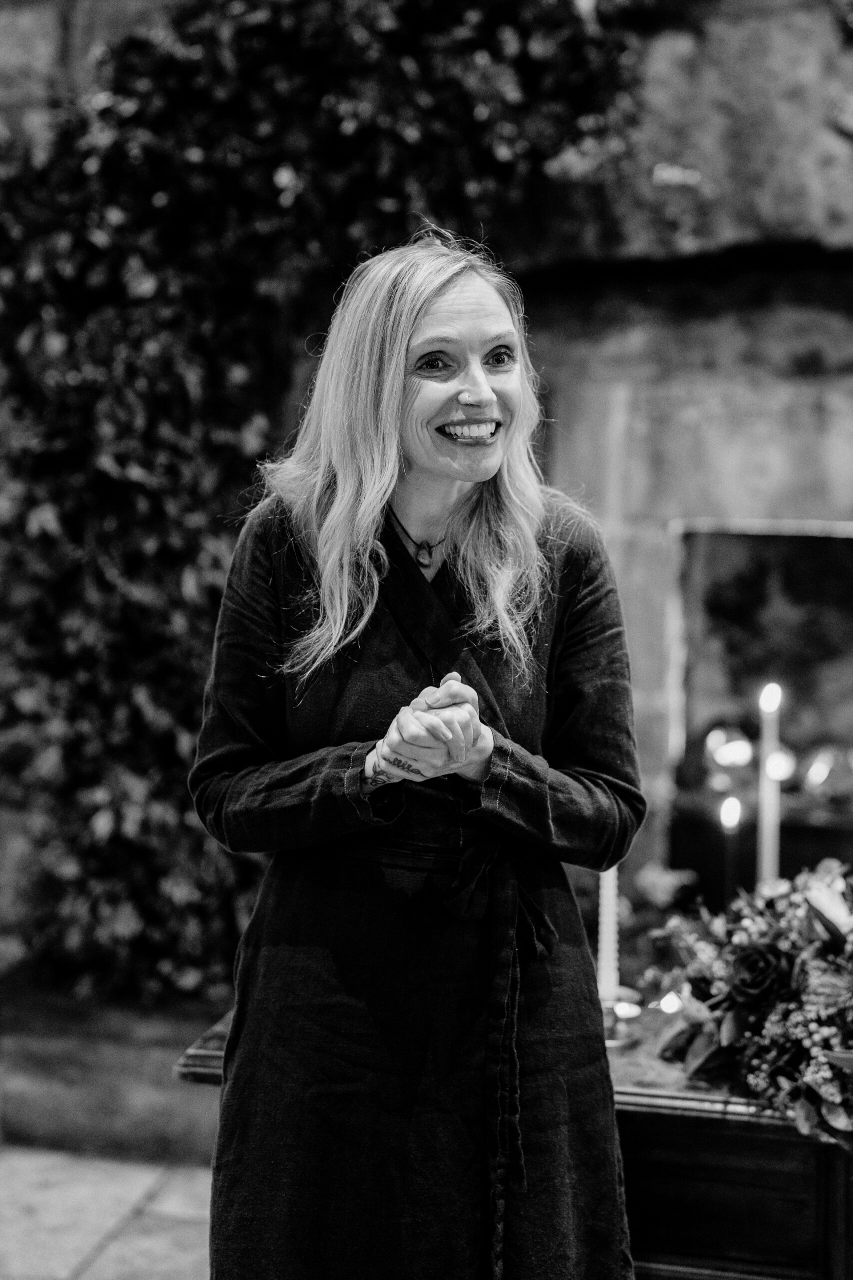 Wedding ceremony at Cloughan Castle, captured by Galway Wedding Photographer Wojciech Koza, highlighting the romantic setting and candid emotions.