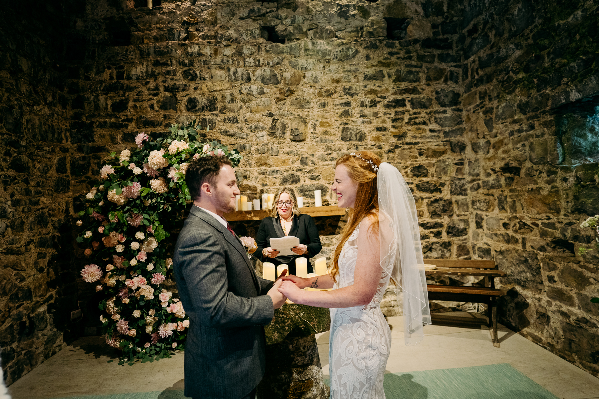 A man and woman kissing