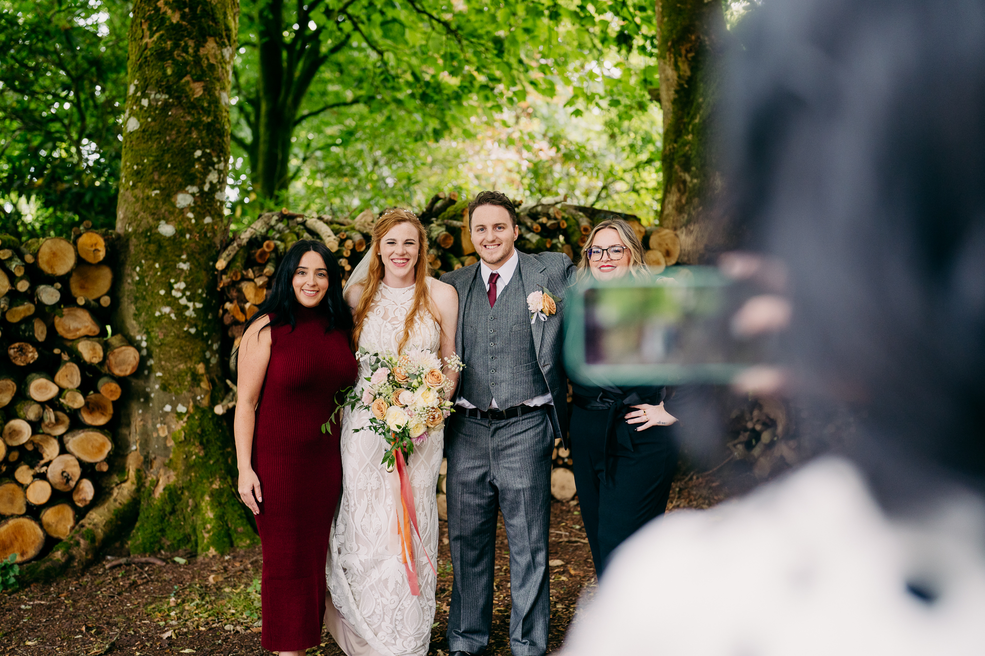 A group of people posing for a photo