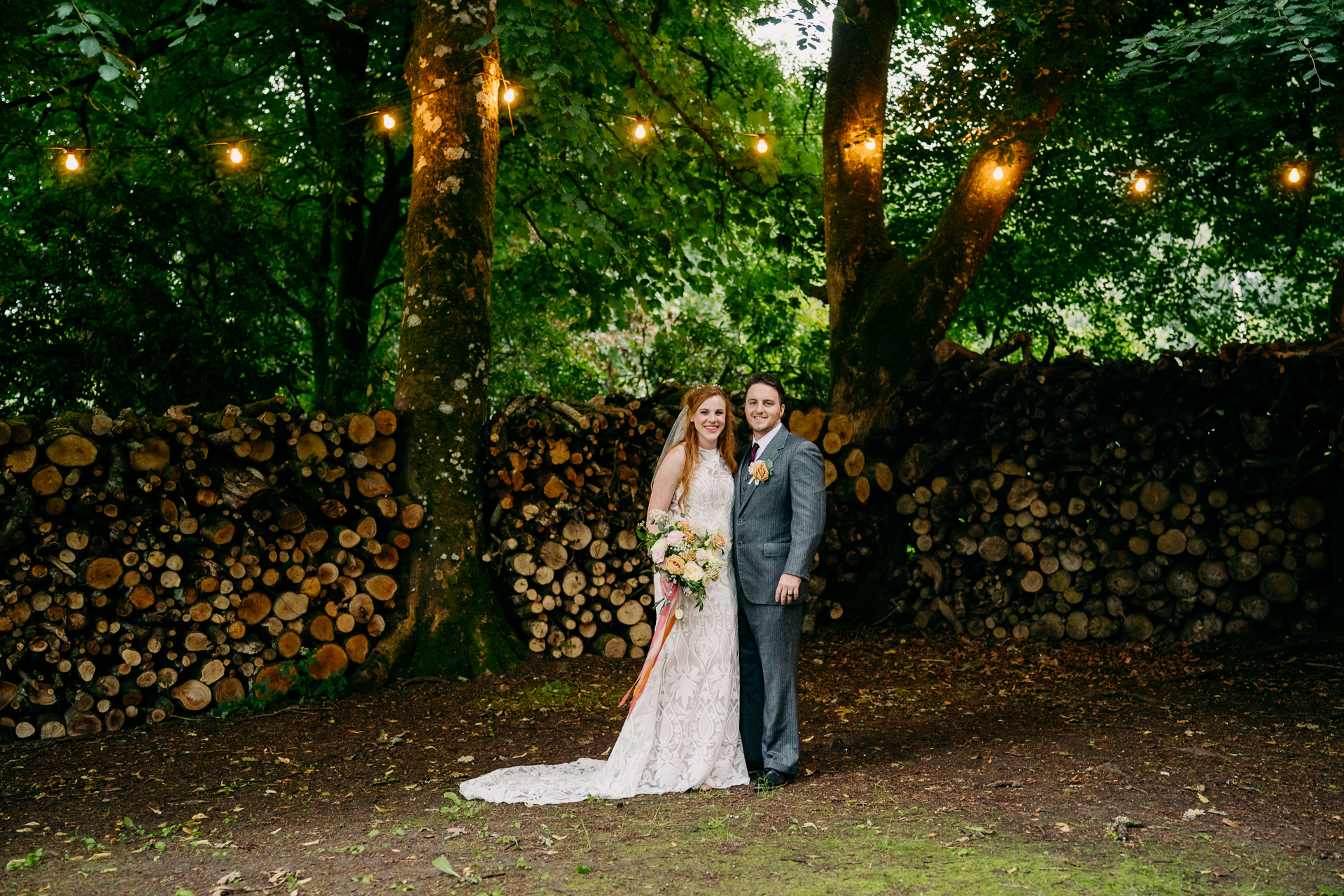 A man and woman posing for a picture