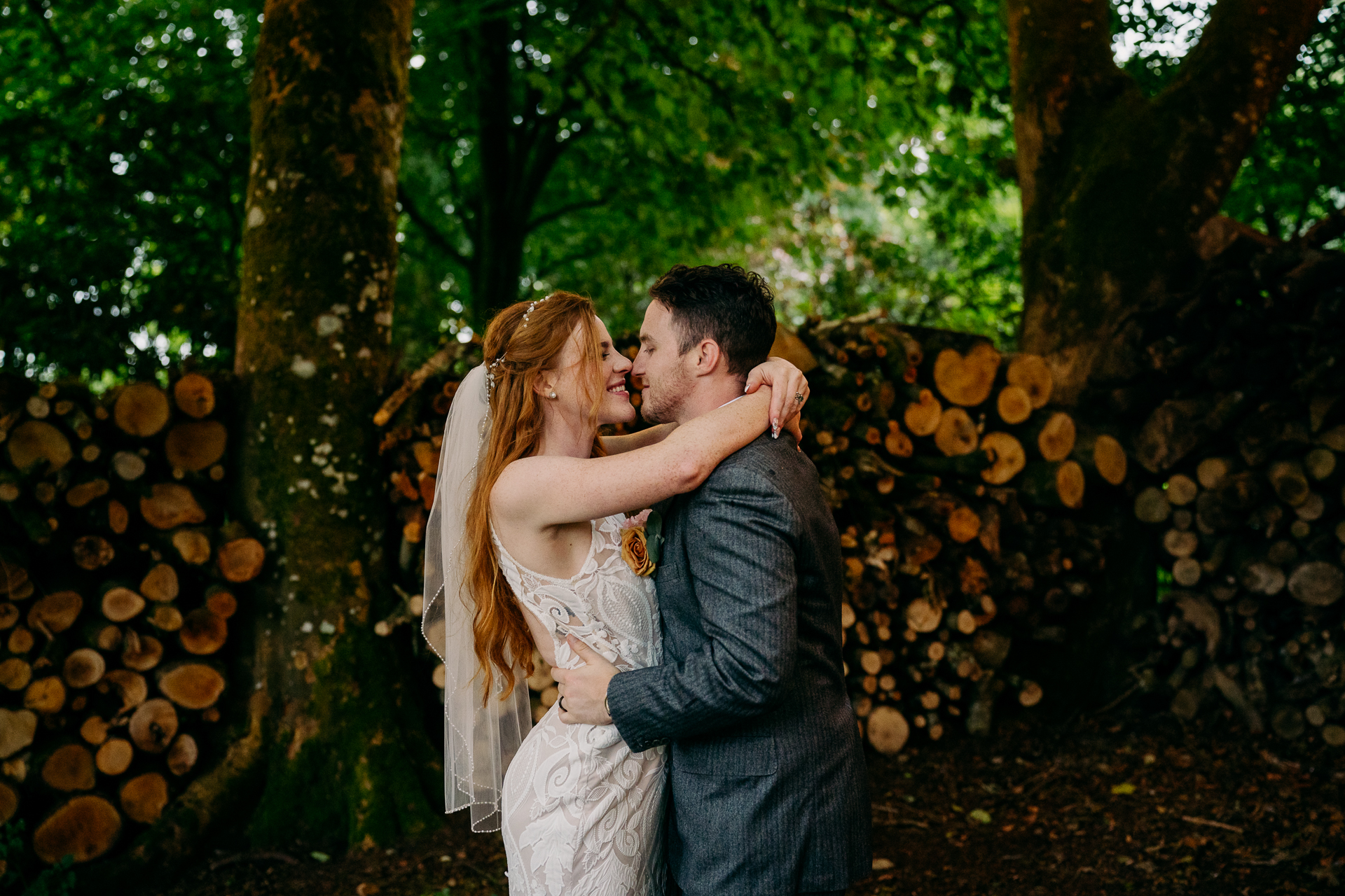 A man and woman kissing