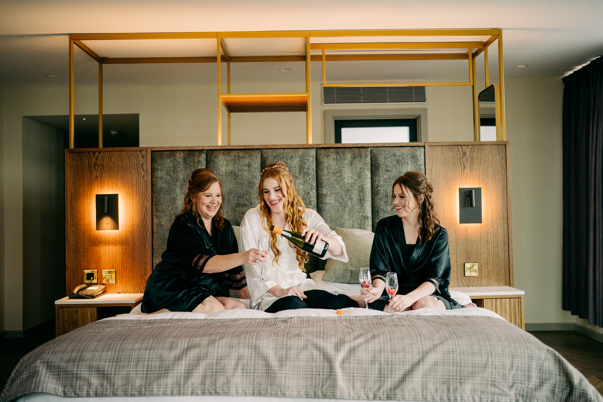 A group of women sitting on a couch