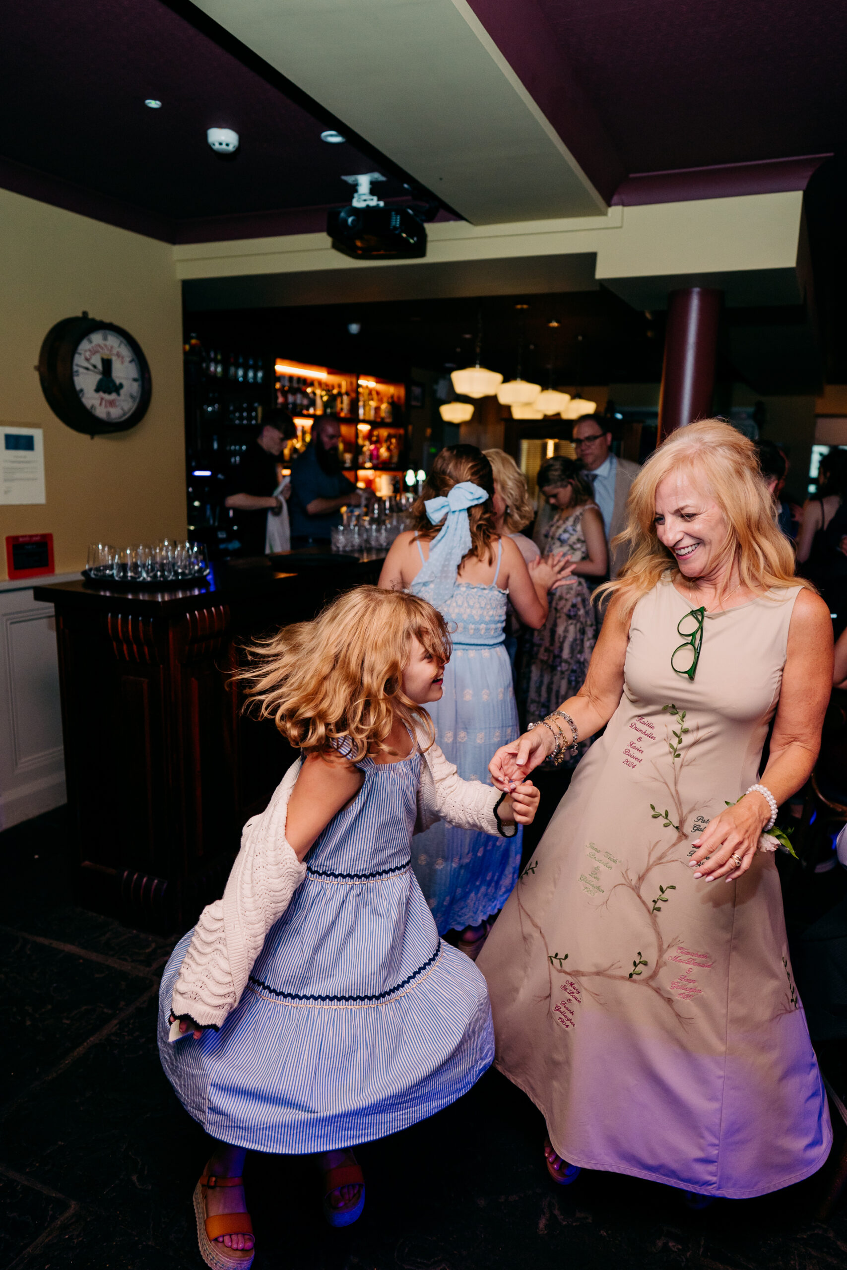 A group of women dancing