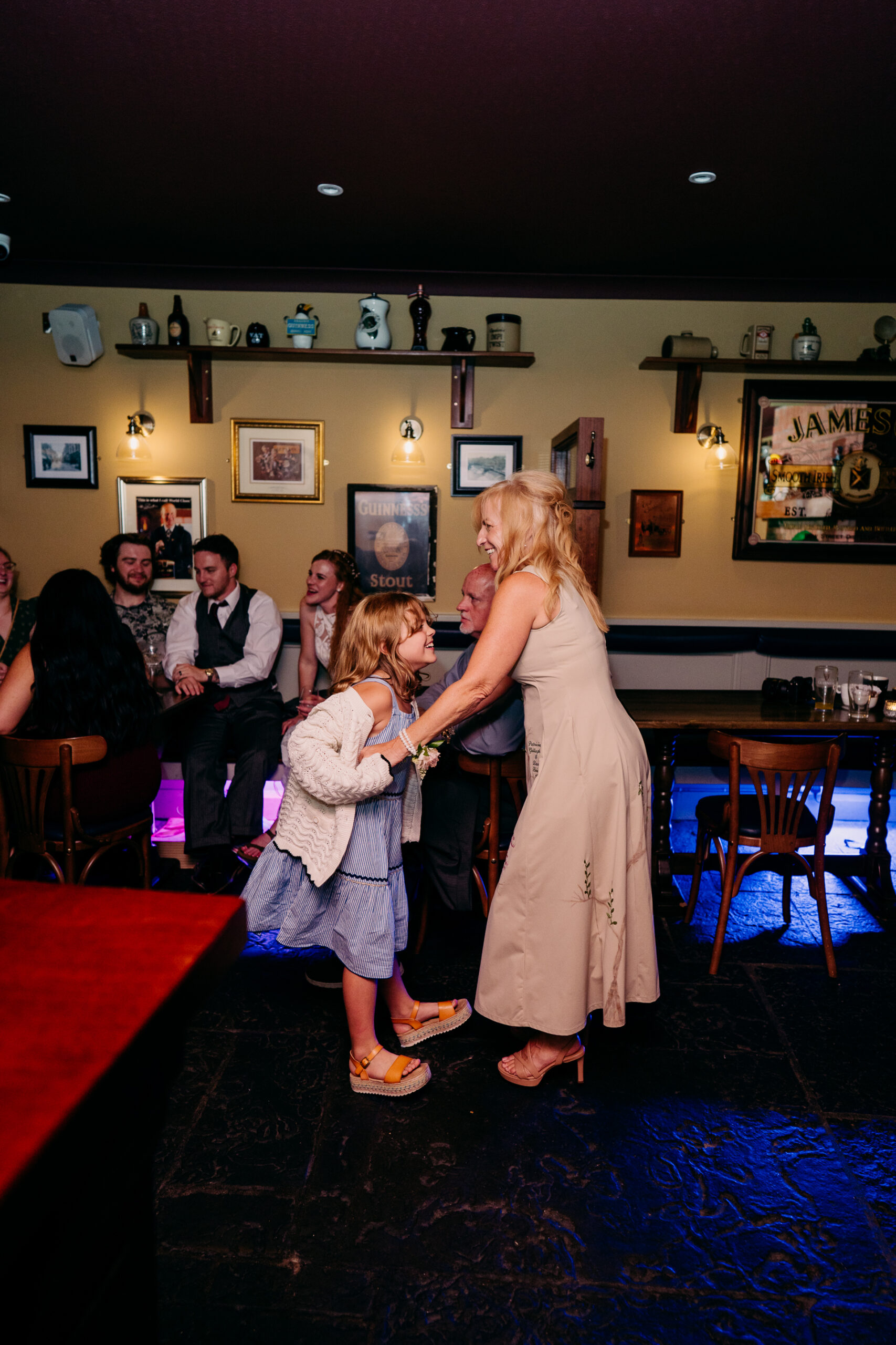 A group of people dancing