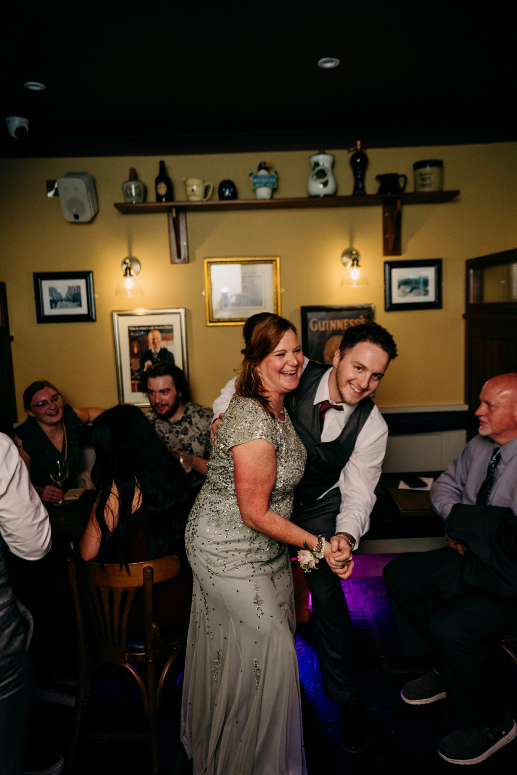 A man and woman dancing together