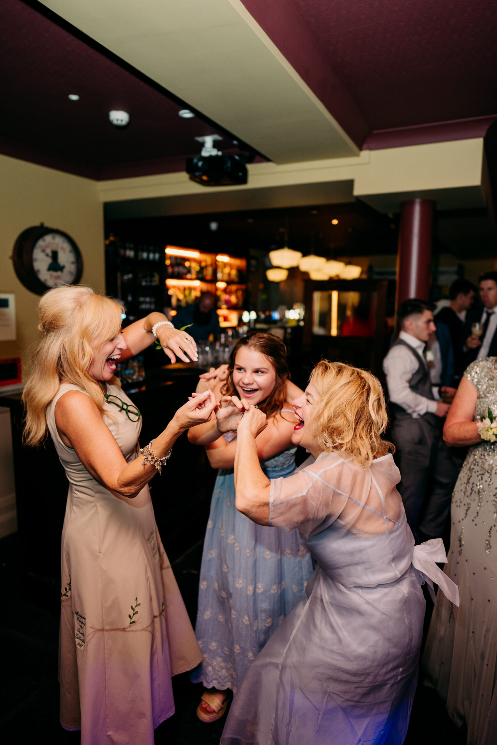 A group of women dancing