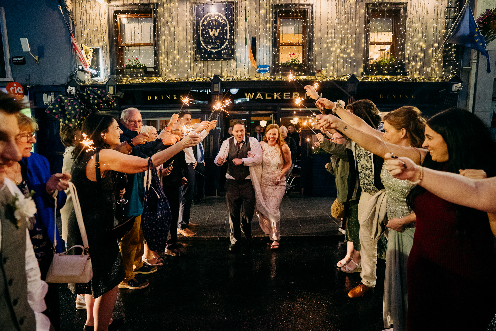 A group of people dancing