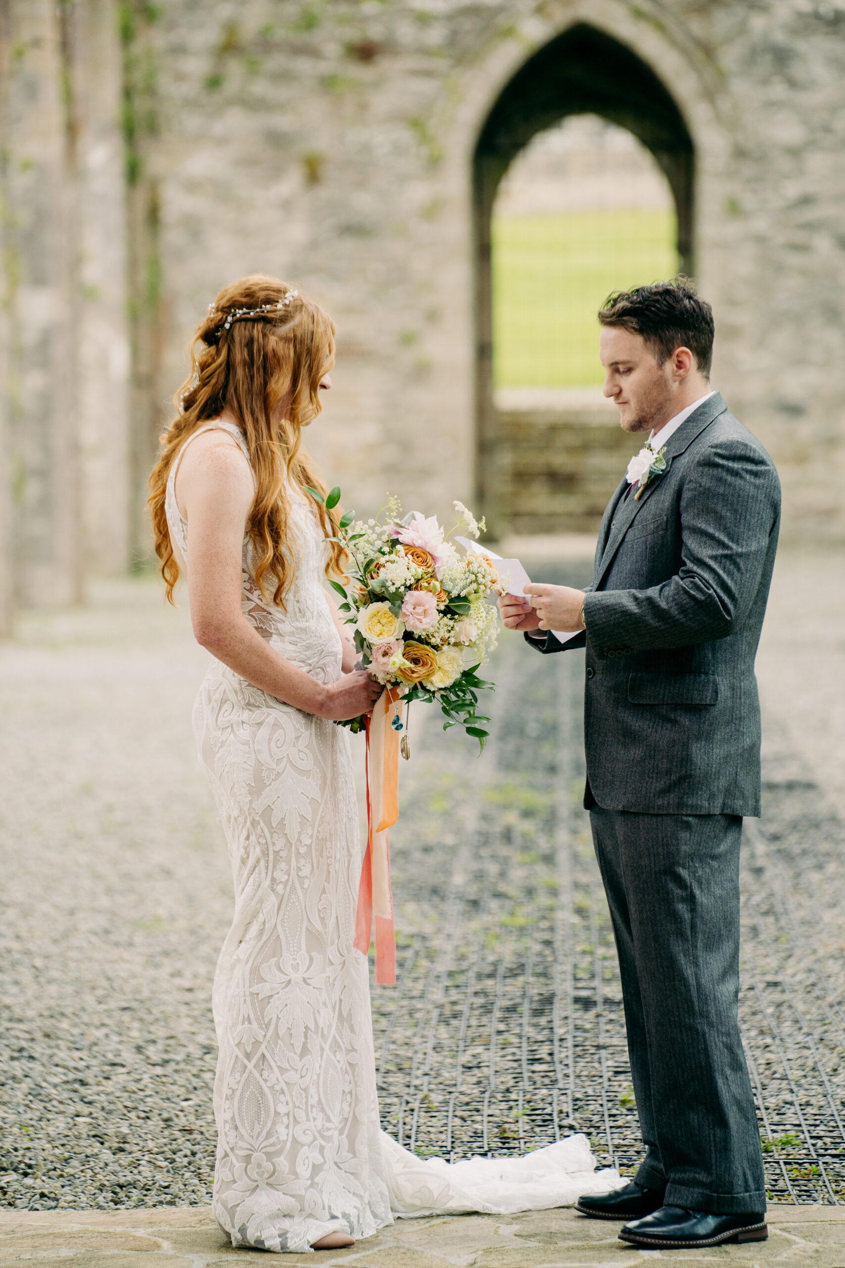 A man and woman holding hands