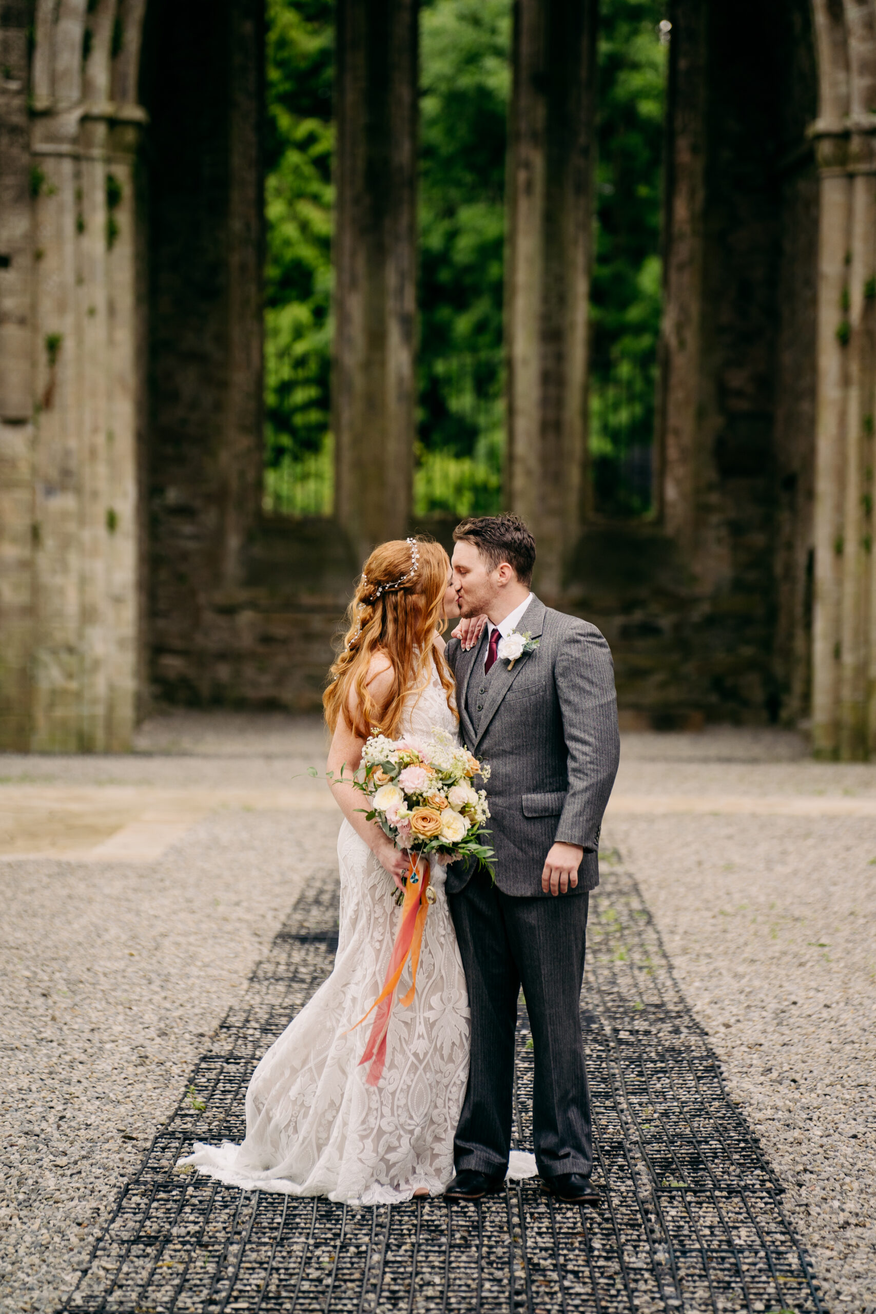 A man and woman kissing