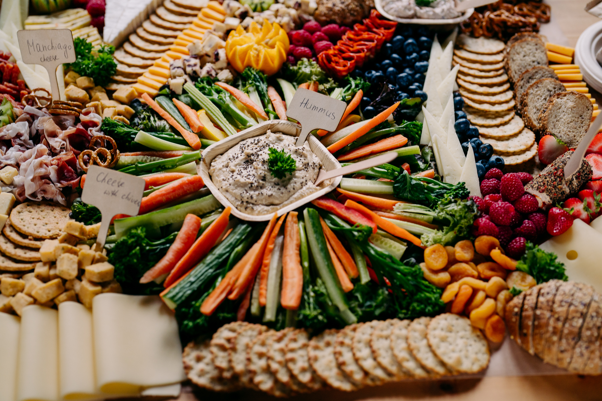 A table full of food