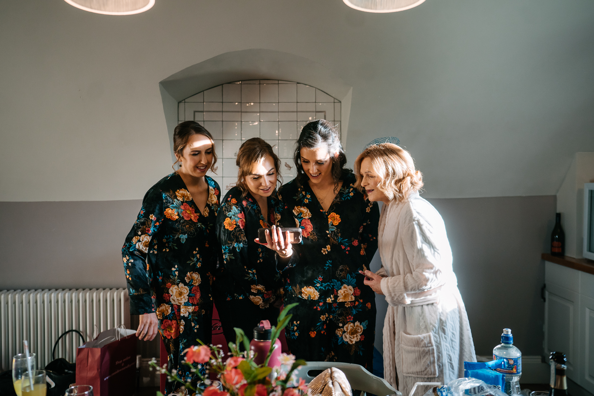 A group of women in dresses