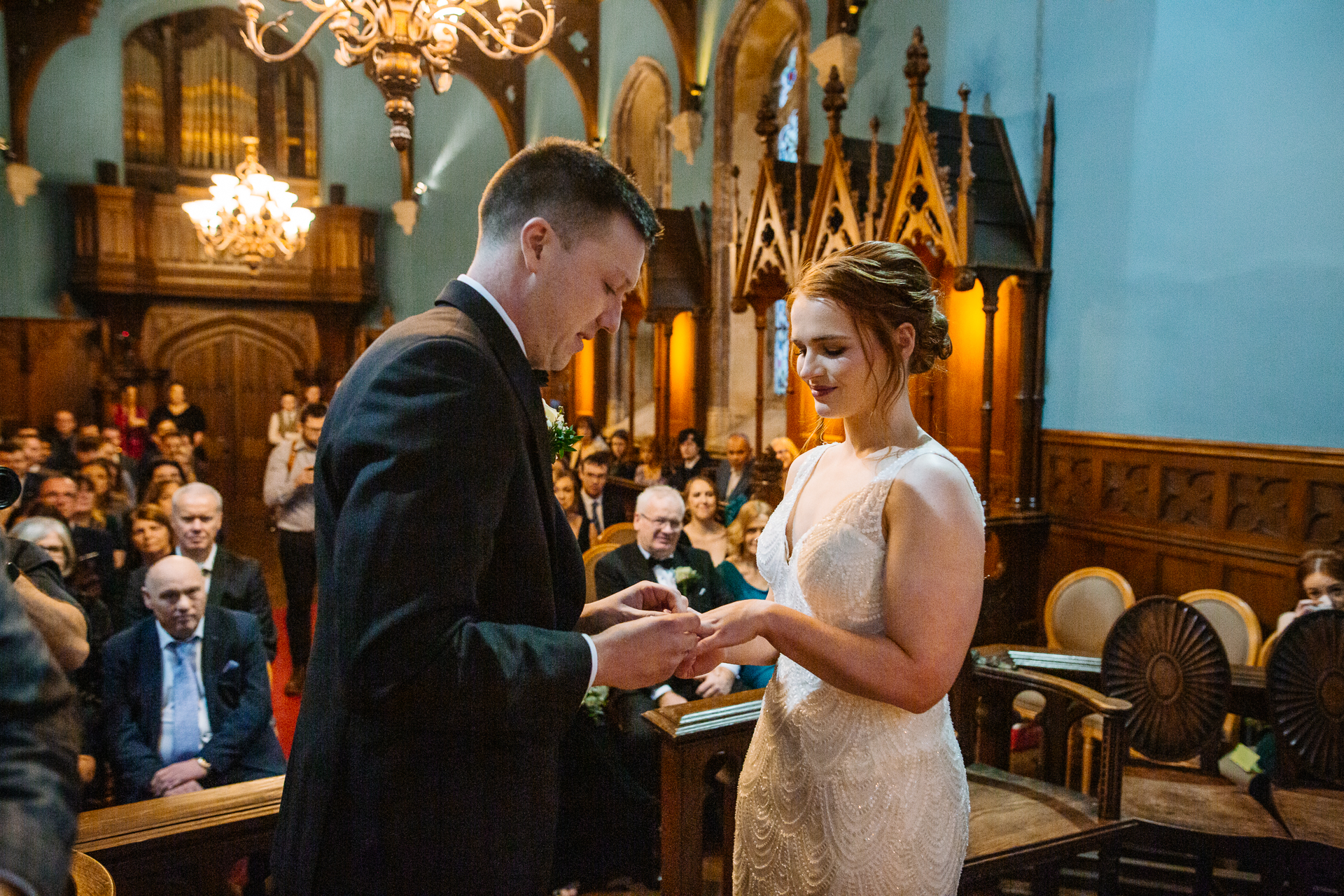 A man and woman dancing