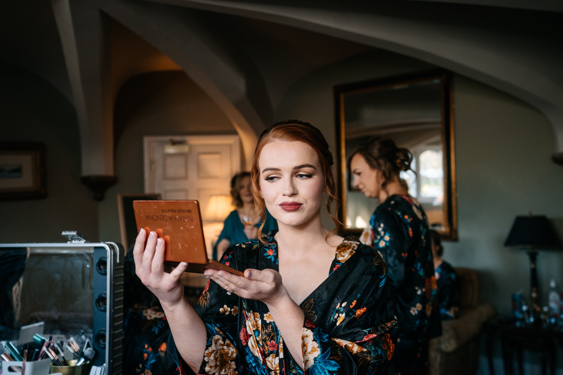 A woman holding a book