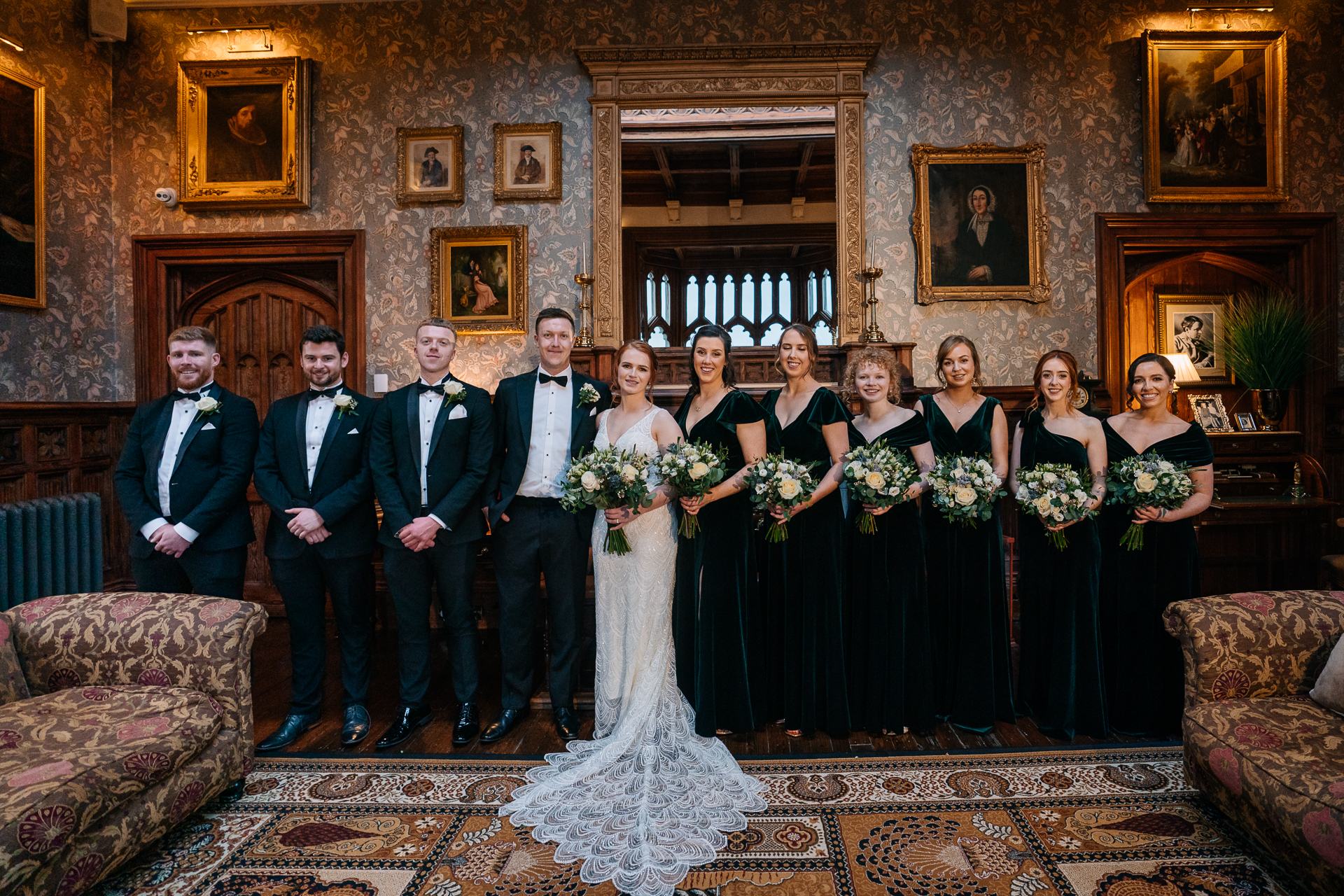 A group of people posing for a photo