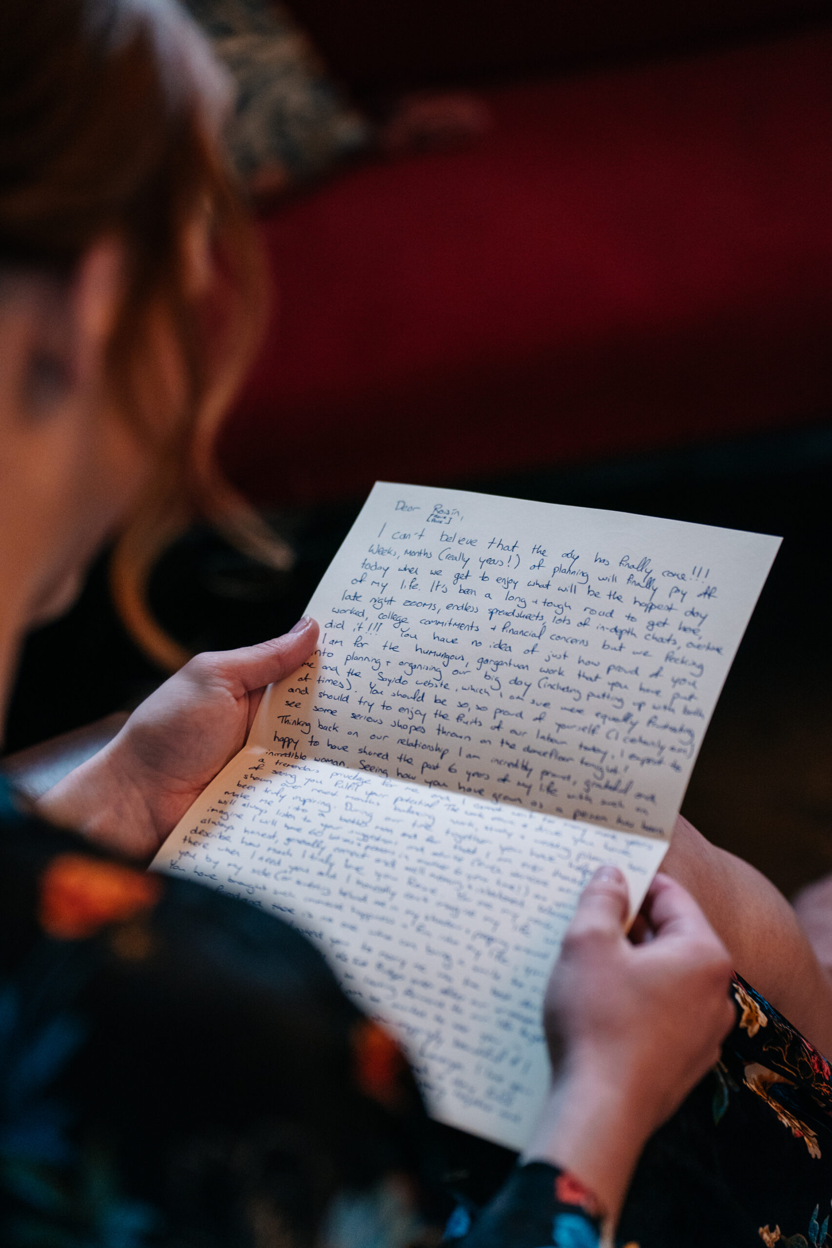 A person reading a book