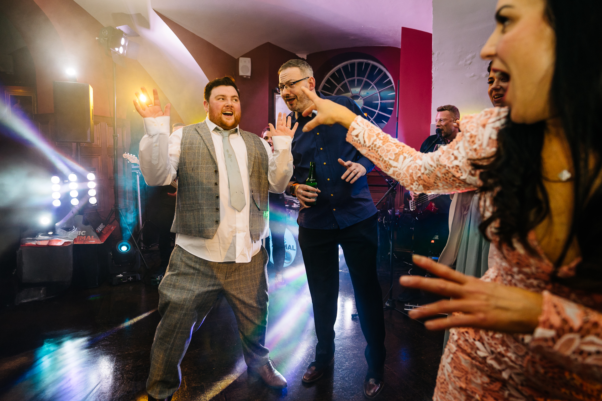 Two grooms sharing their romantic first dance, followed by a lively wedding party at Markree Castle, Ireland