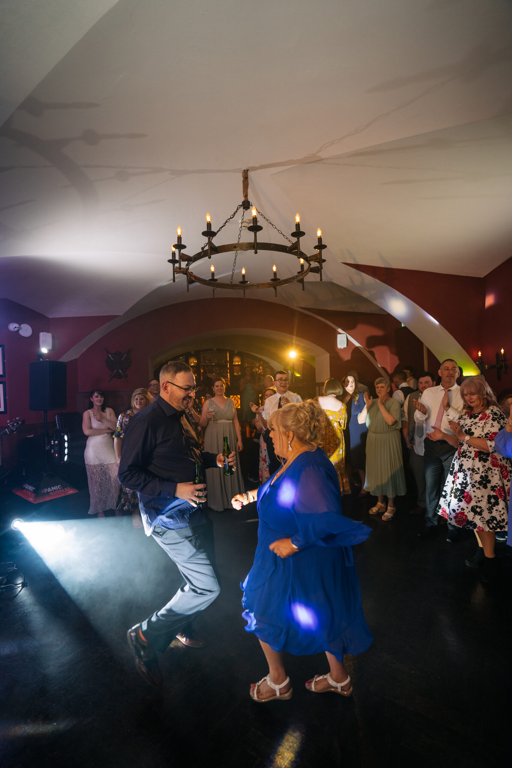 Two grooms sharing their romantic first dance, followed by a lively wedding party at Markree Castle, Ireland