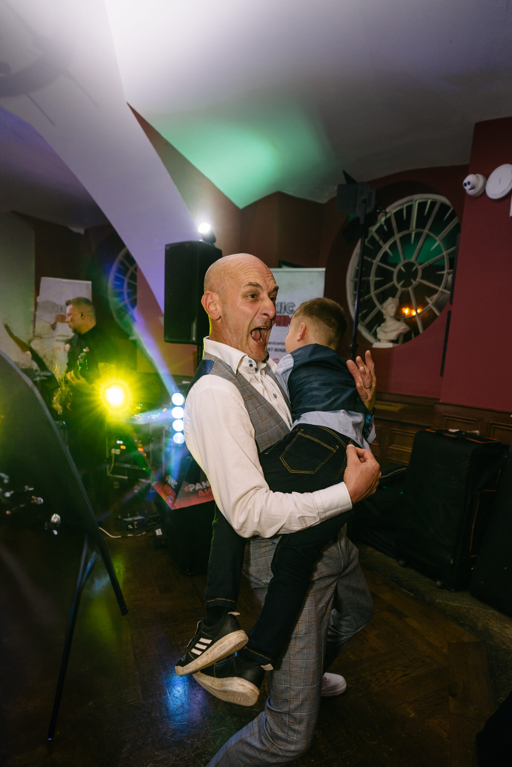 Two grooms sharing their romantic first dance, followed by a lively wedding party at Markree Castle, Ireland