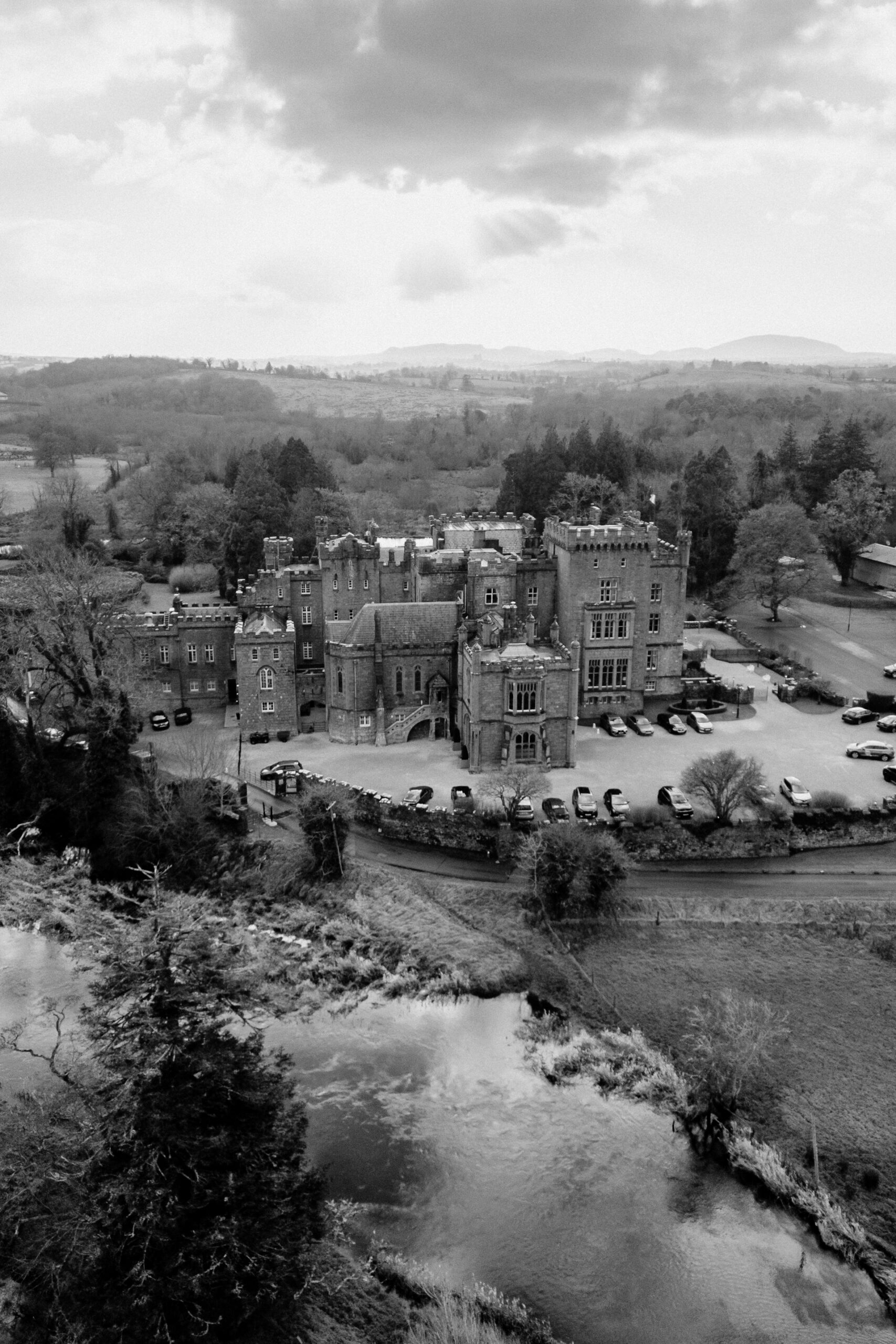 A castle on a hill