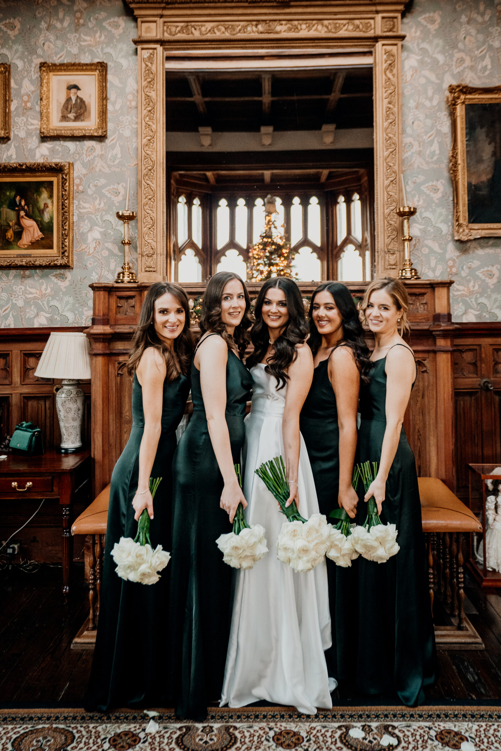 Joyful and candid moments with the bridal party at Markree Castle, captured by a Dublin Wedding Photographer. A perfect blend of fun and elegance for a Destination Wedding in Ireland
