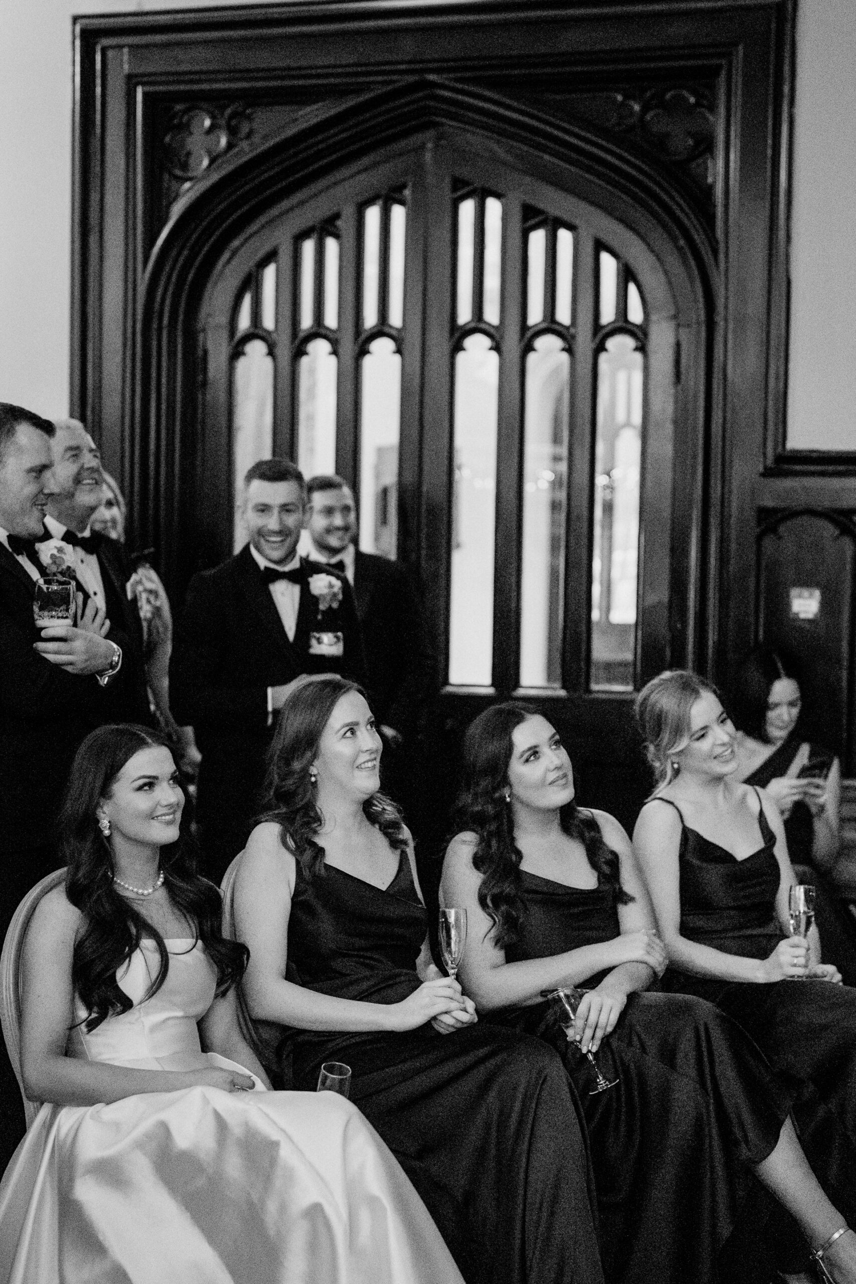Heartfelt wedding speeches captured at Markree Castle by a Dublin Wedding Photographer. Showcasing the genuine emotions and stories of your special day with a Documentary Wedding Photography approach.
