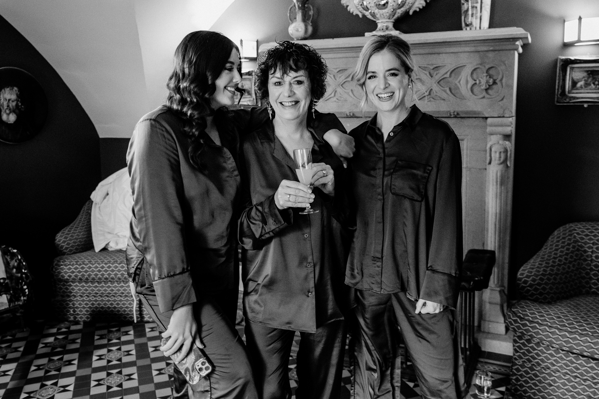 A group of women posing for a picture