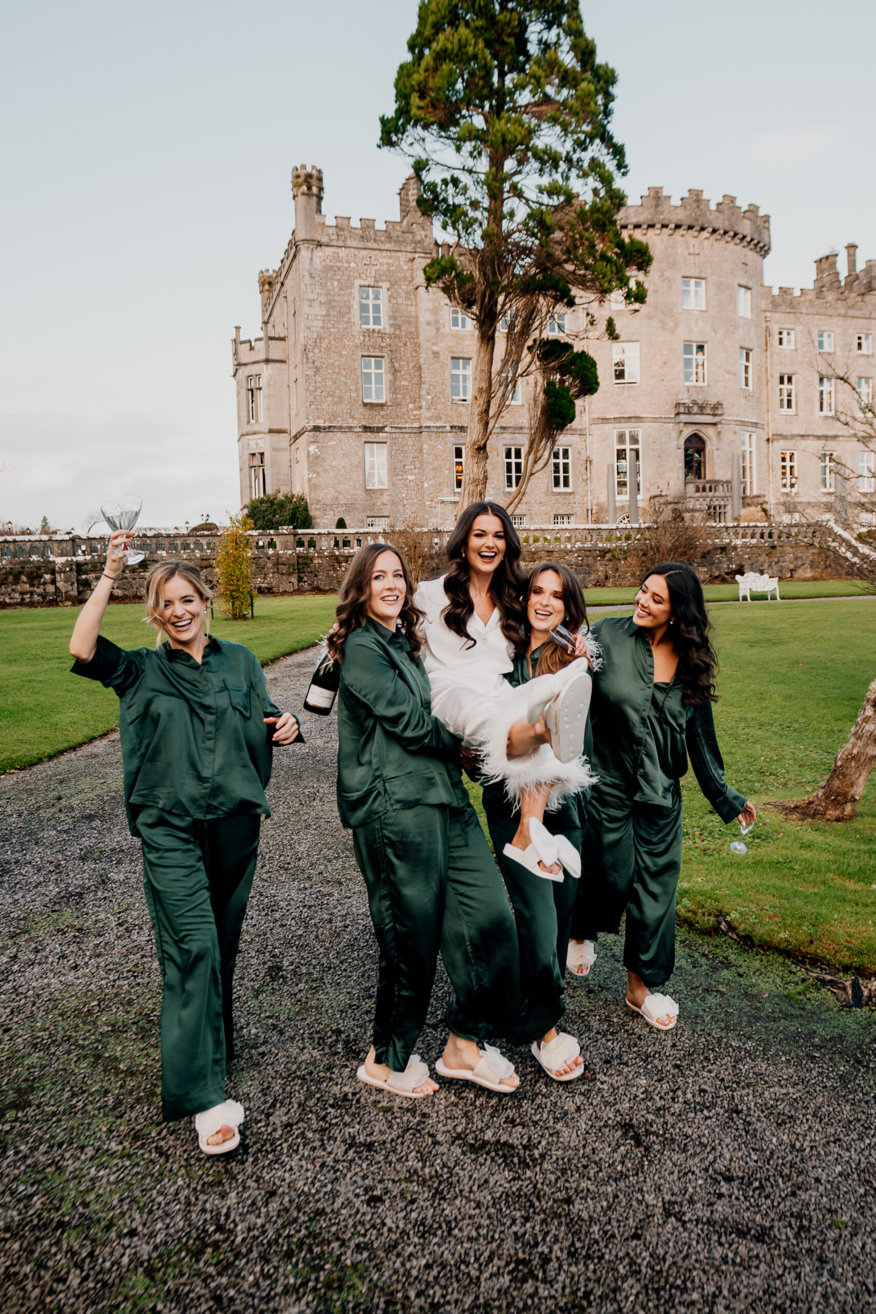 Authentic and elegant bride preparations captured by a Dublin Wedding Photographer at Markree Castle. This moment reflects the excitement and anticipation of a beautiful wedding day in Ireland. Specializing in Destination Wedding Photography and Documentary Wedding Photography