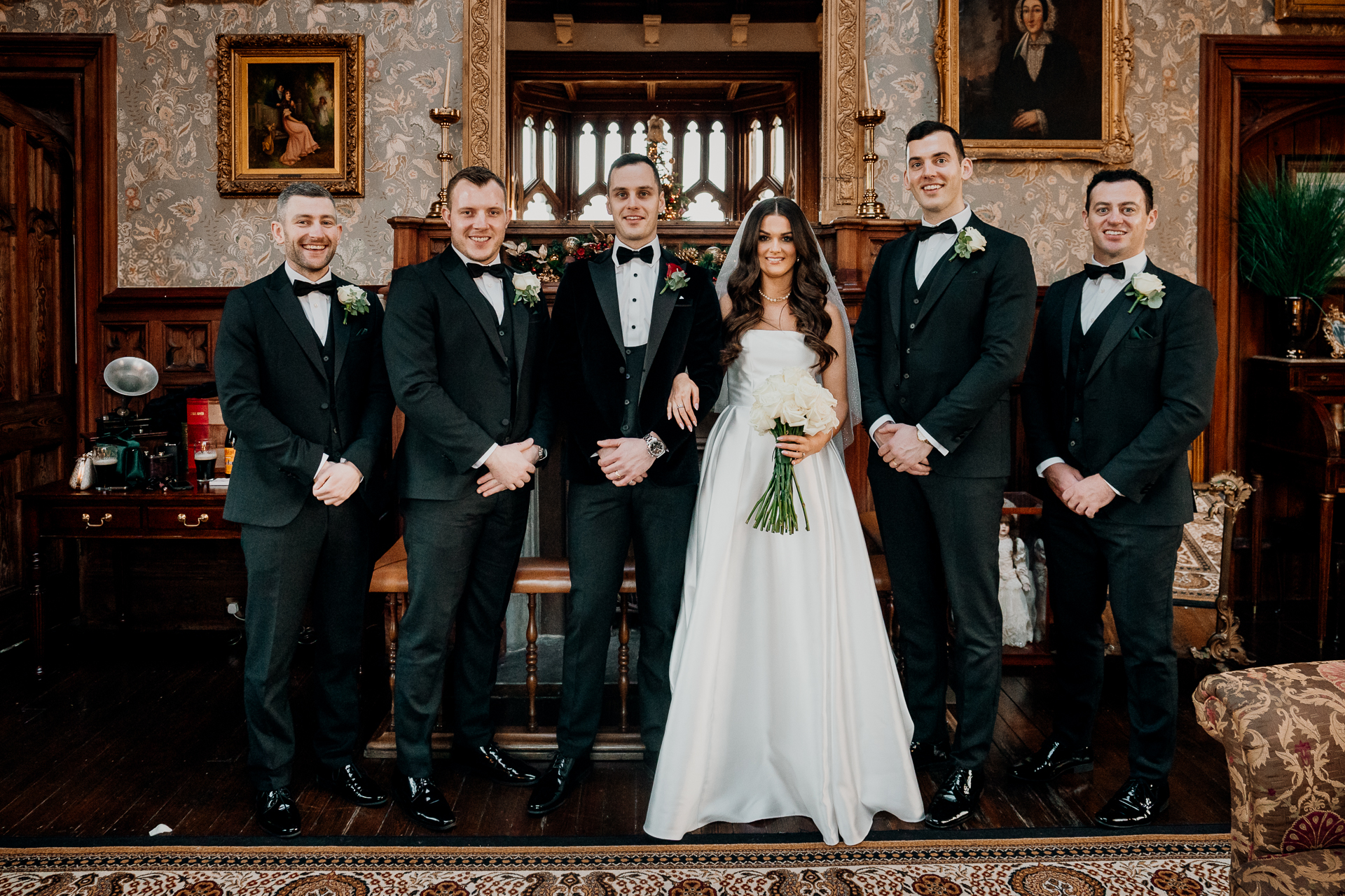 A group of people posing for a photo
