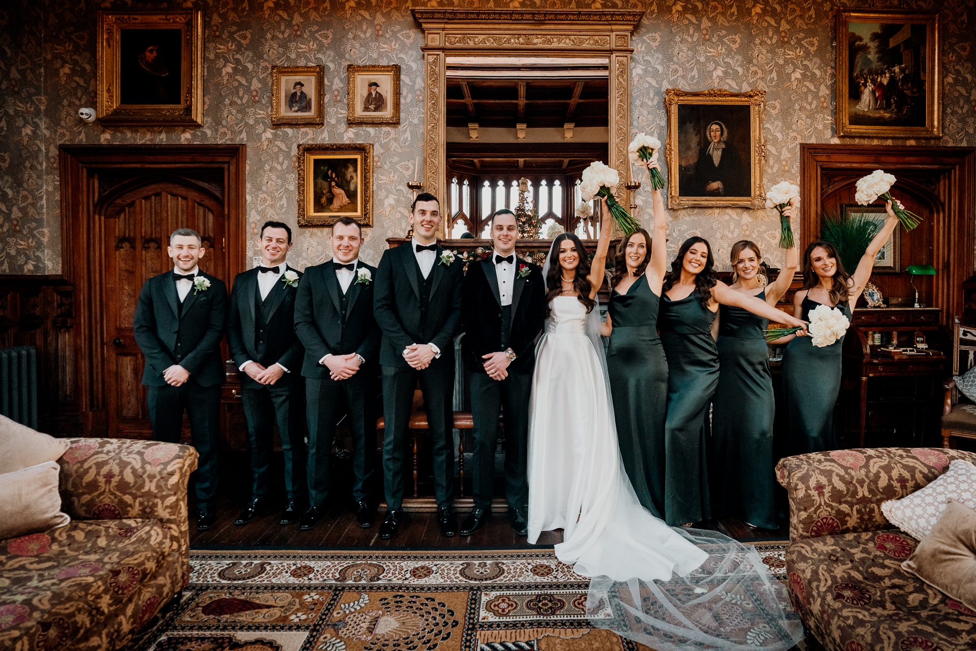 A group of people posing for a photo