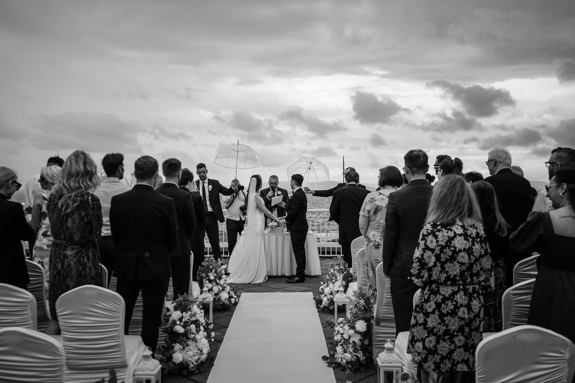 A wedding party at a wedding