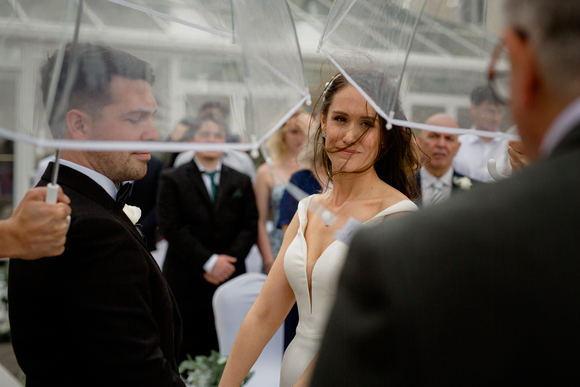 A person in a white dress