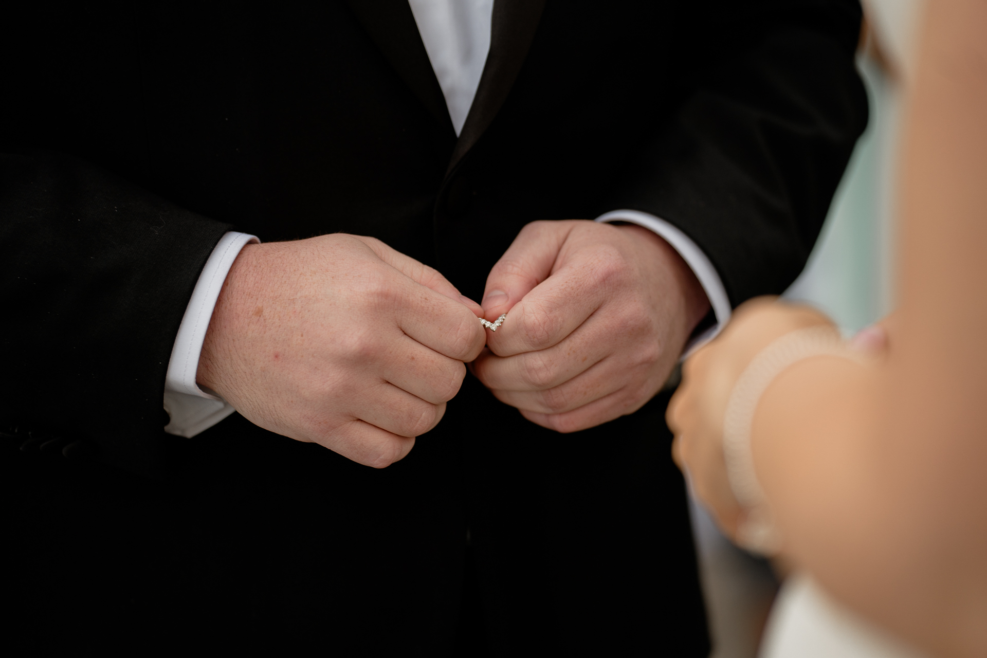 Close-up of people shaking hands