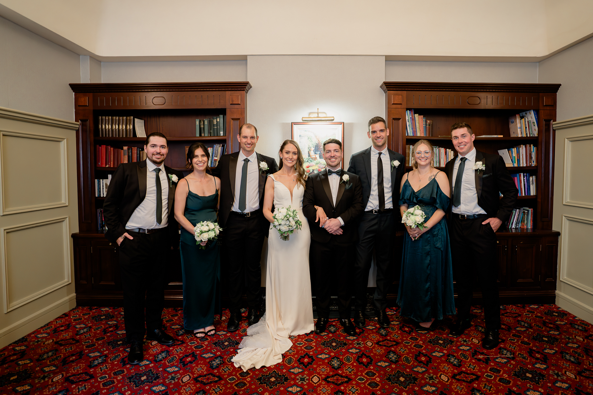 A group of people posing for a photo