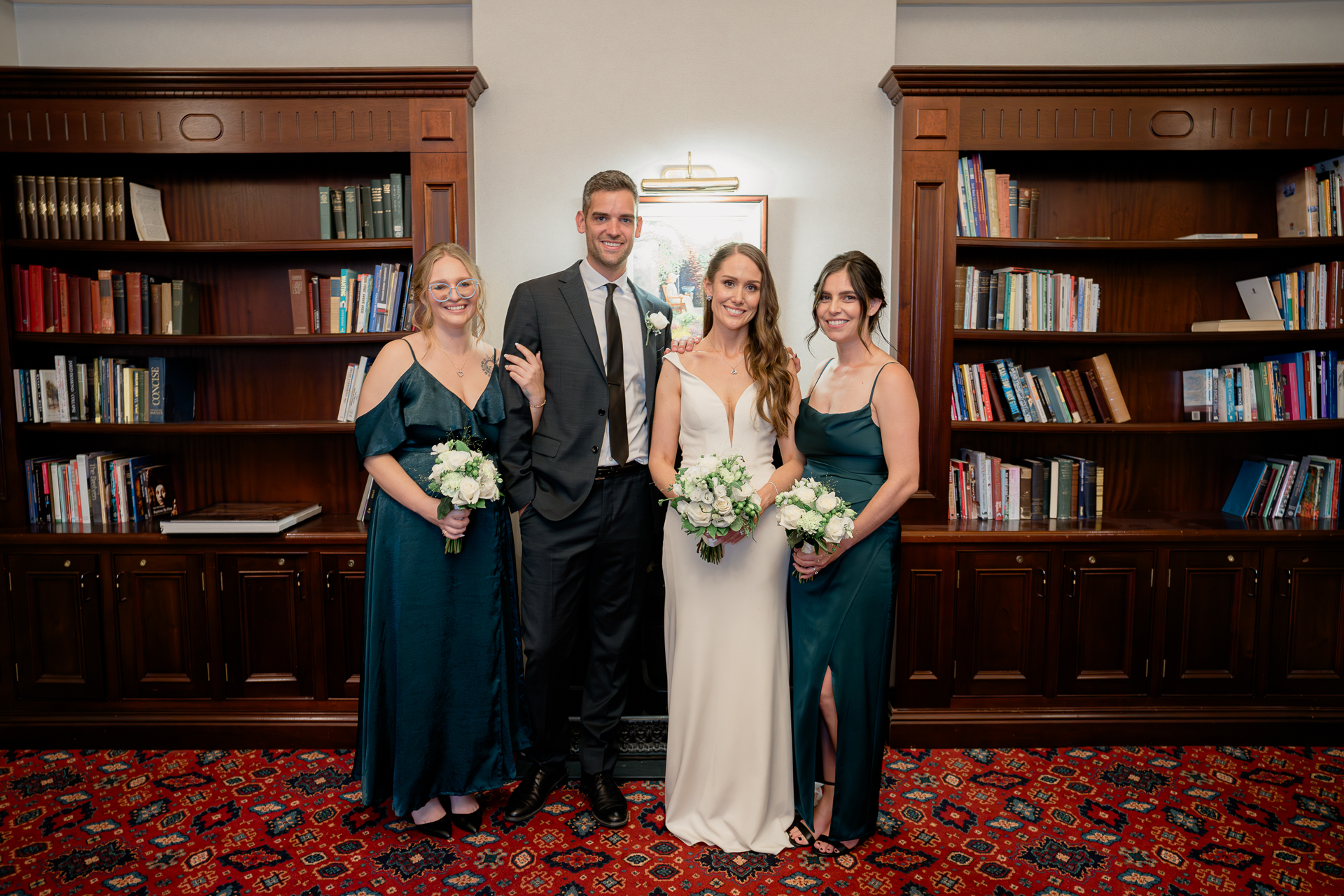 A group of people posing for a photo