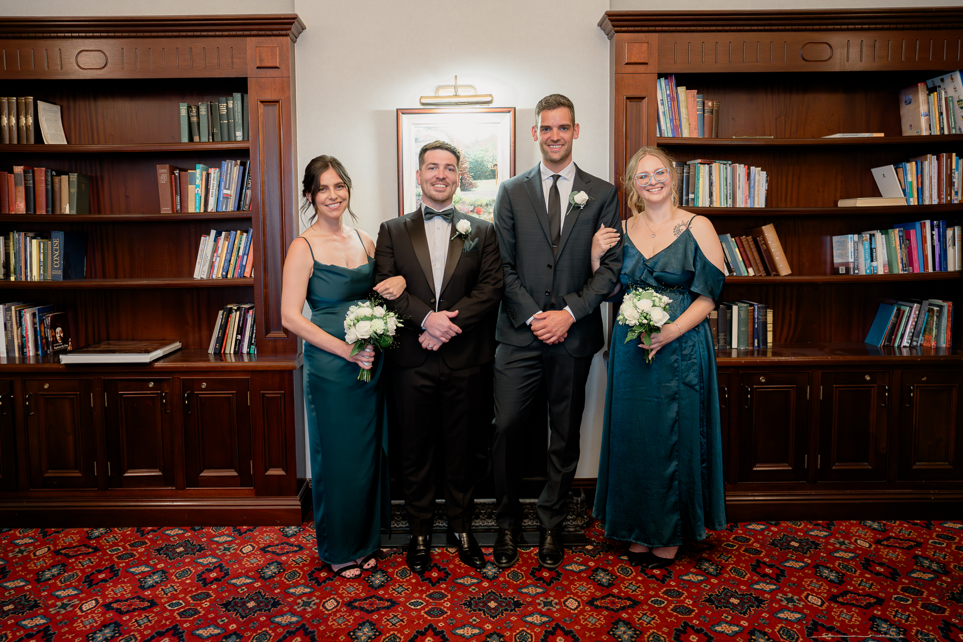 A group of people posing for a photo