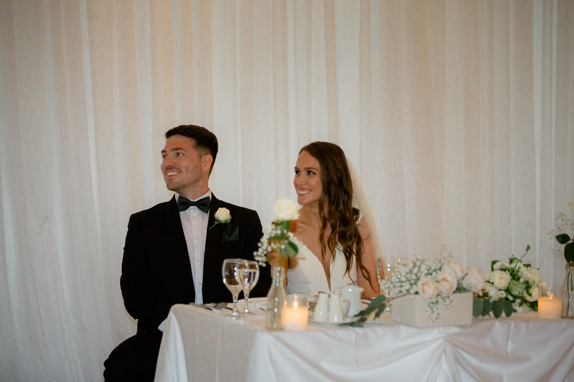 A man and woman in formal wear