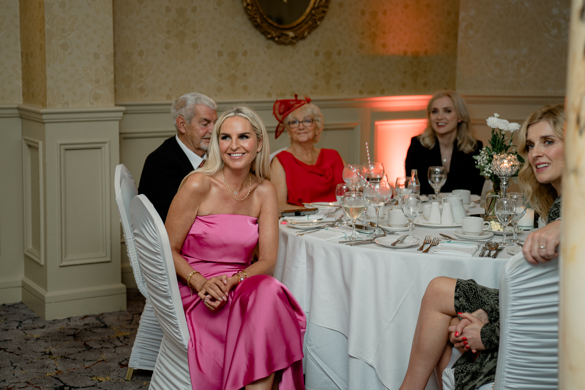 A group of people around a table