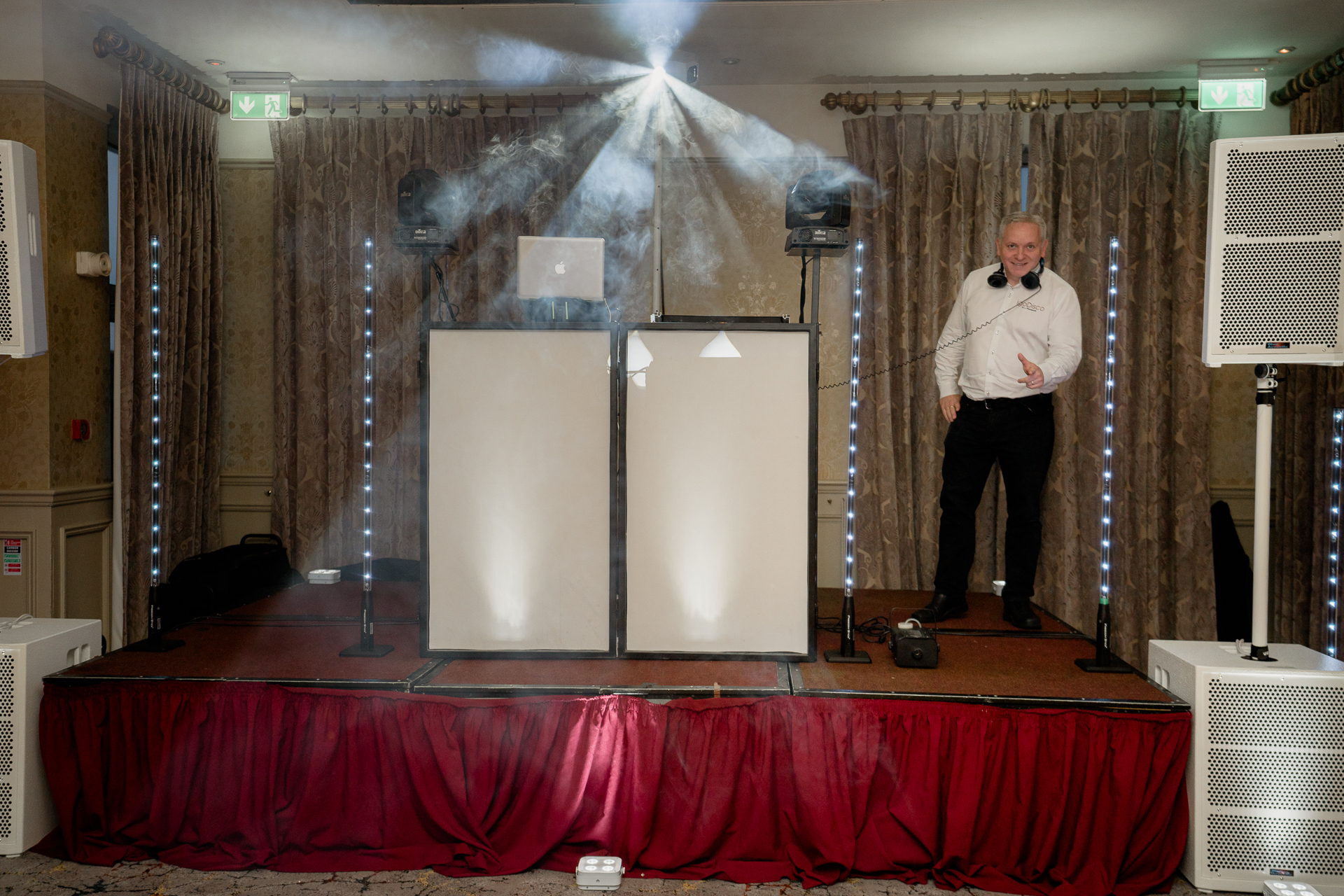 A man standing on a stage