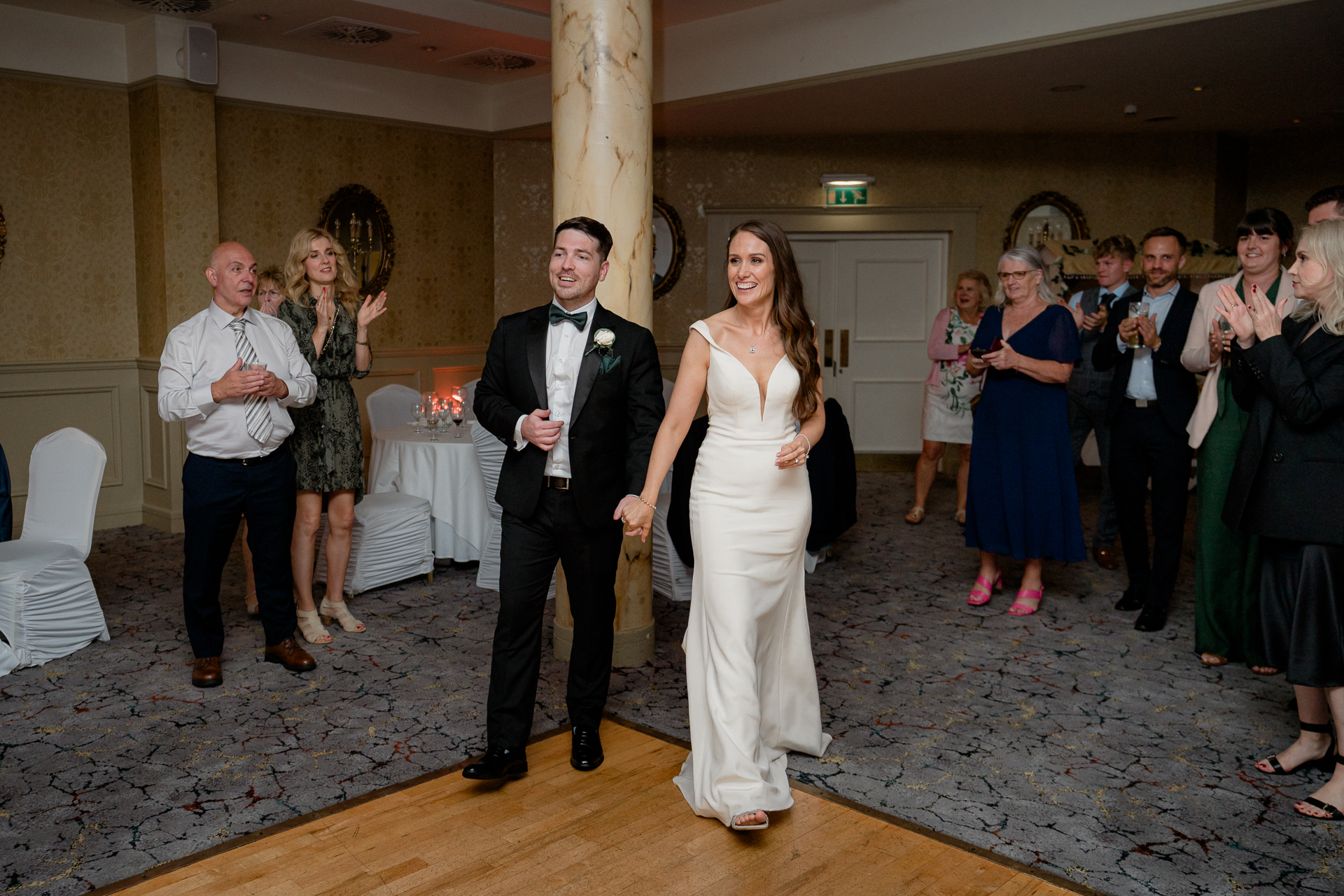 A man and woman dancing