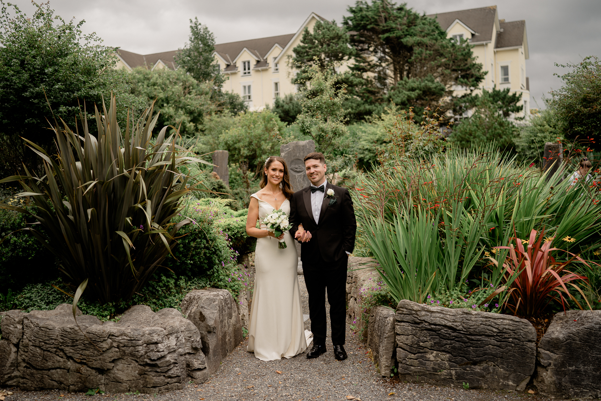 A man and woman posing for a picture