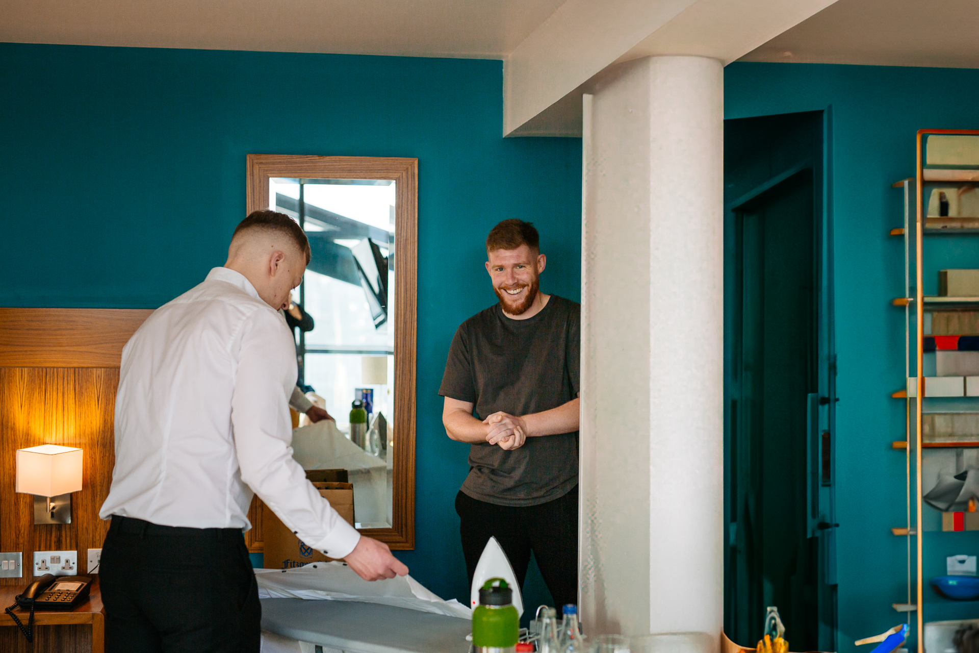 A group of men in a room