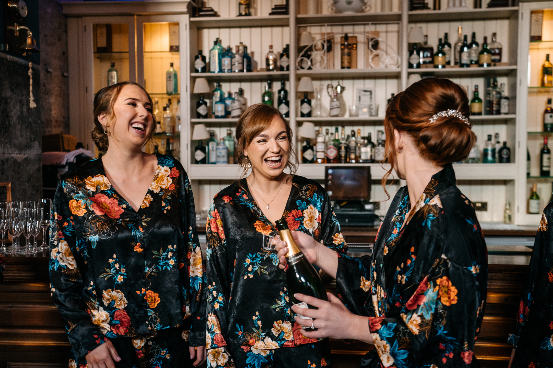 A group of women smiling